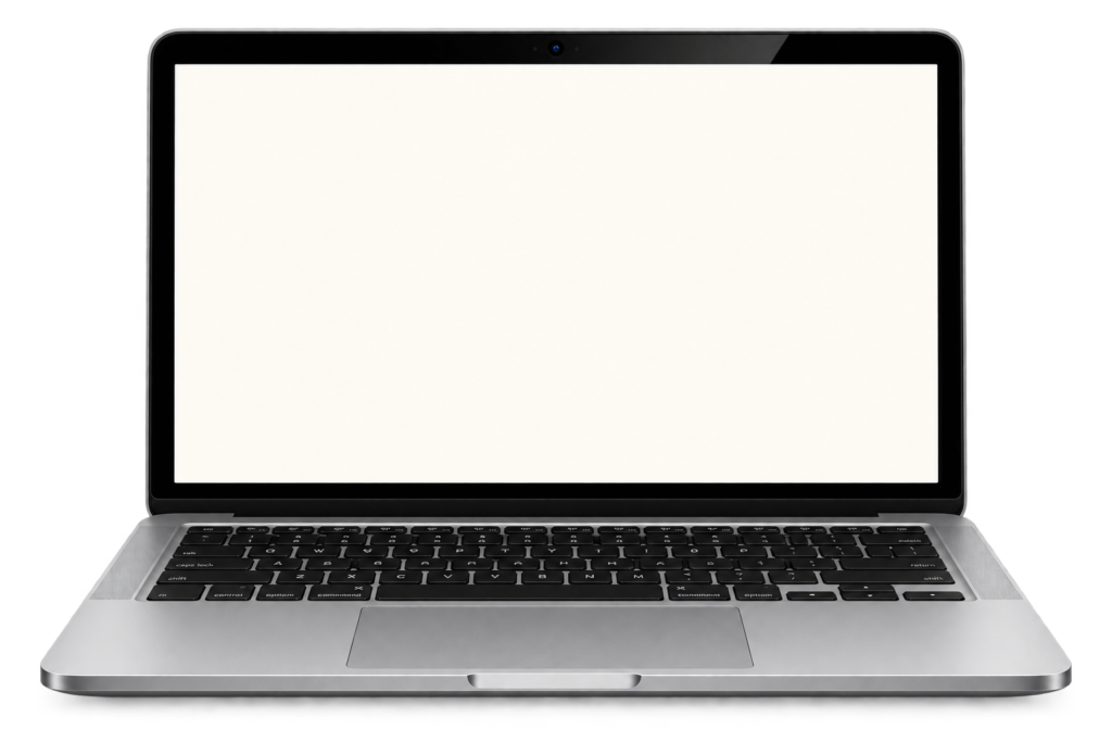 imagery of a off laptop with a white background
